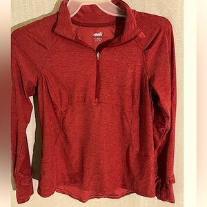 AVIA Quarter Zip Fleece Pullover- includes thumb holes